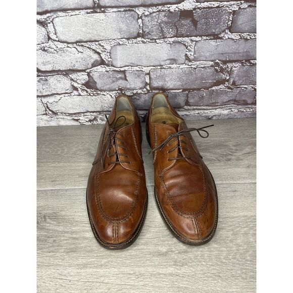 Pronto Uomo Brown Leather Split Toe Lace Oxford Dress Shoes Men Sz 10.5M US/44EU - Picture 16 of 16